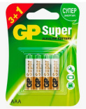 Батарейка GP SUPER 3+1 шт AAA блистер